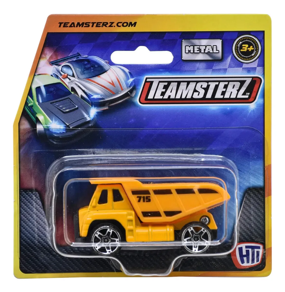 Carrinho colecionável Teamsterz, cor amarela