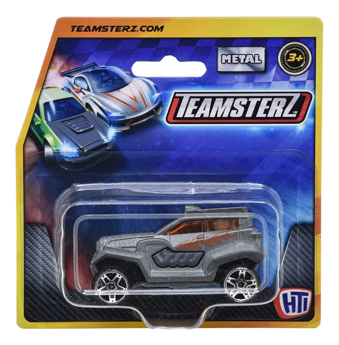 Caminhão colecionável Teamsterz, guindaste, cor preta