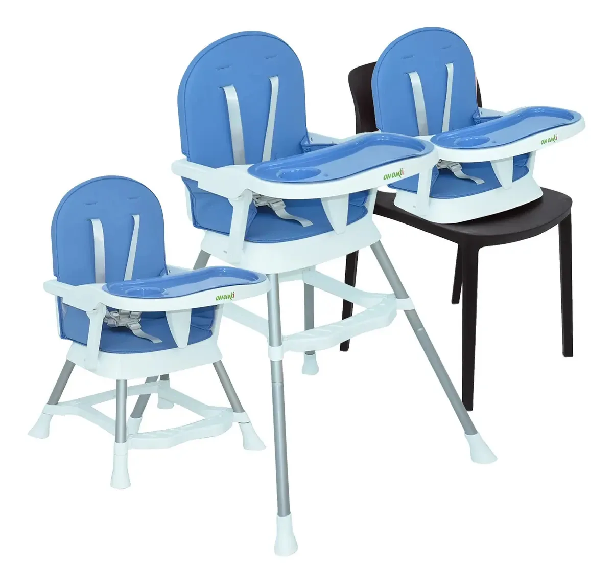 Cadeira de alimentação para bebês Avanti 3 em 1 Lyra cor azul