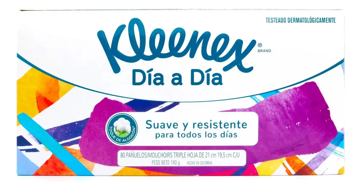 Lenços Kleenex Triple Leaf 80 unidades