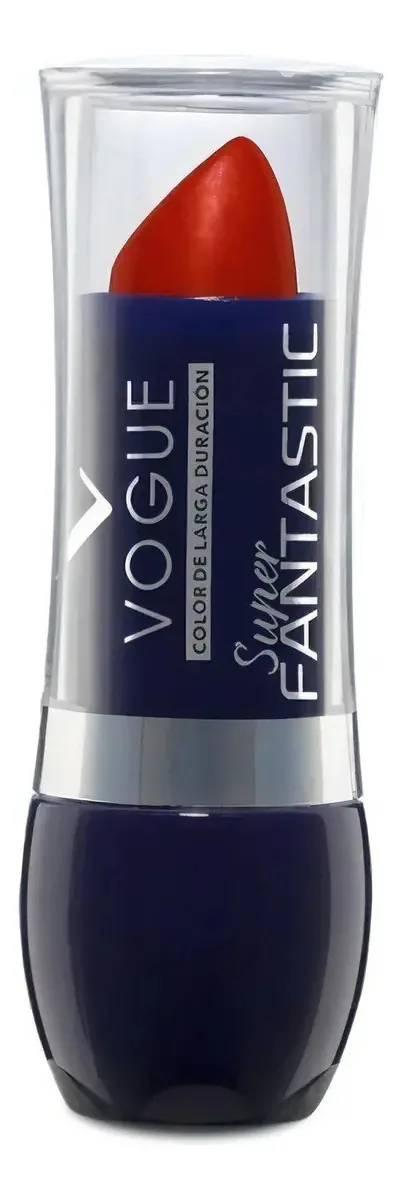 Batom cremoso Vogue Super Fantastic Acabamento cremoso Acabamentos cremosos em cor coral