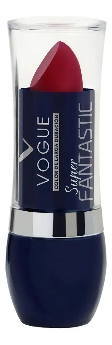 Batom cremoso super fantástico Vogue Acabamento cremoso Acabamentos cremosos Cor ousada
