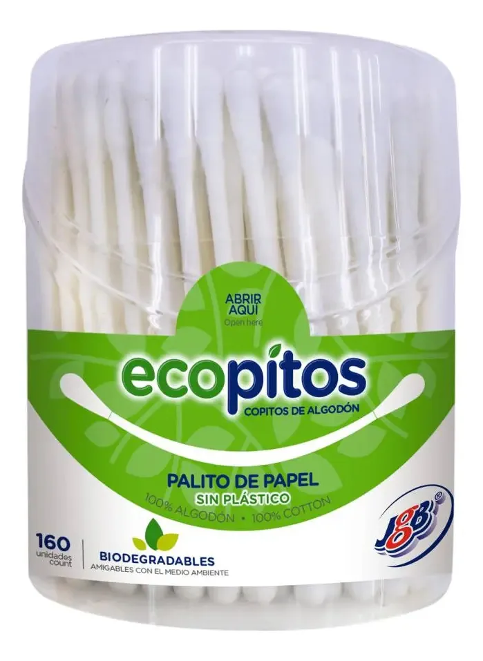 Cotonetes Ecológicos Jgb 160 Unidades