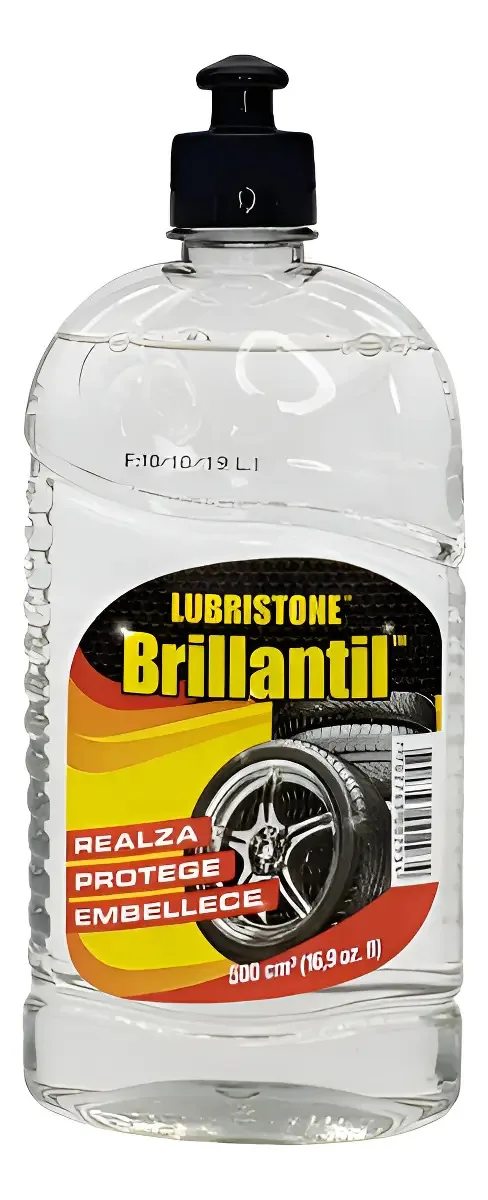 Polidor de pneus e polidor de borracha Lubristone Brilliant 500ml transparente