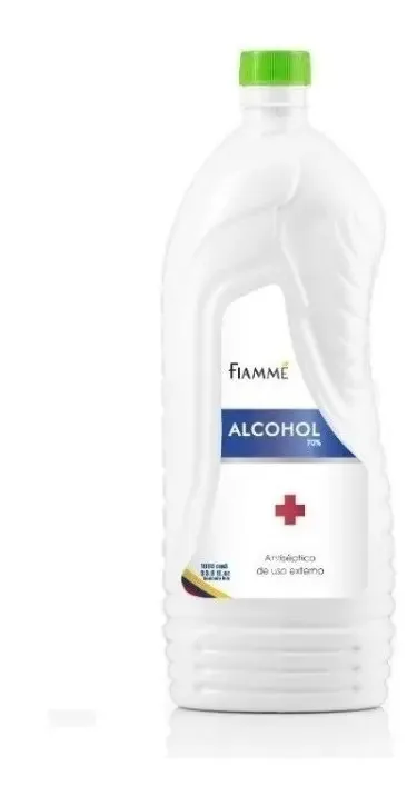 Álcool antisséptico Fiamme 70% com Invima 1000 Ml