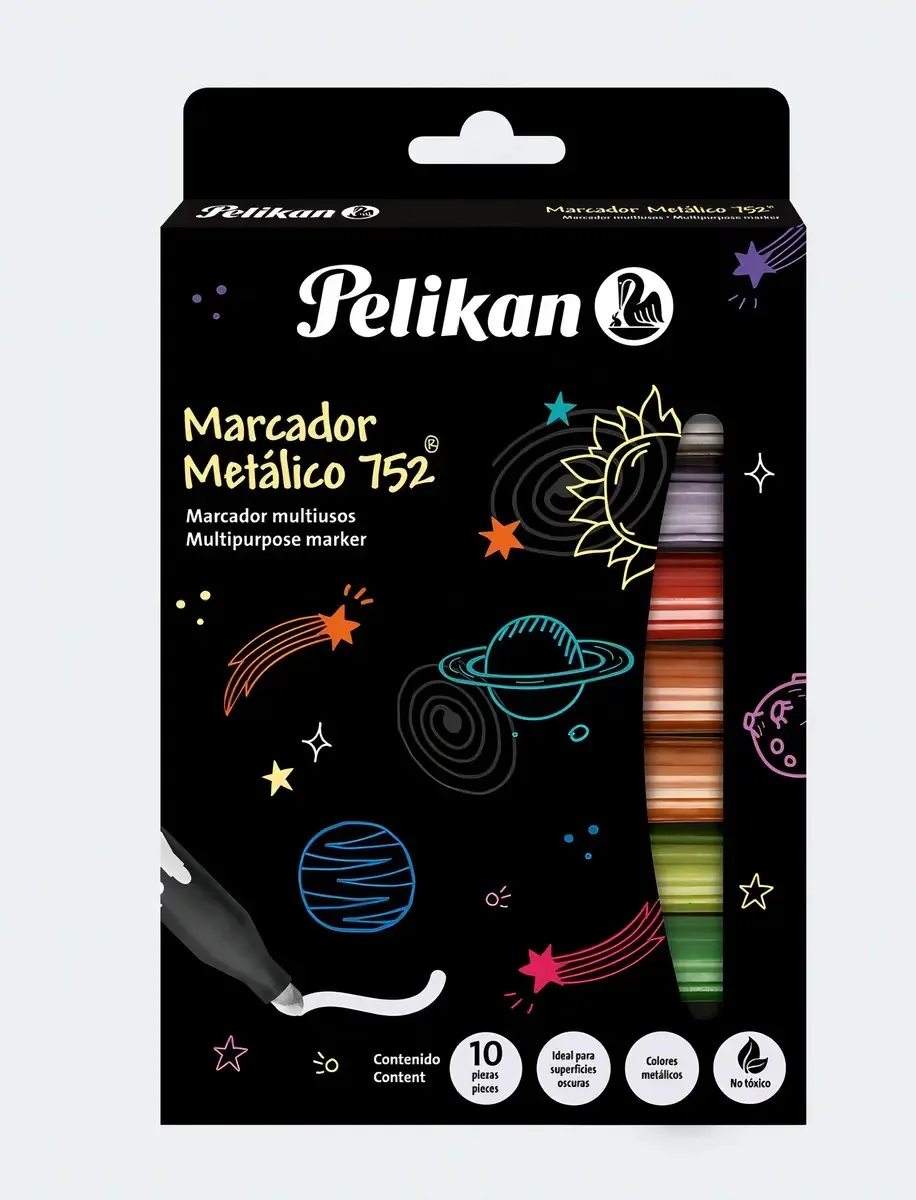 Marcadores metálicos metálicos Pelikan 752 X10 Und