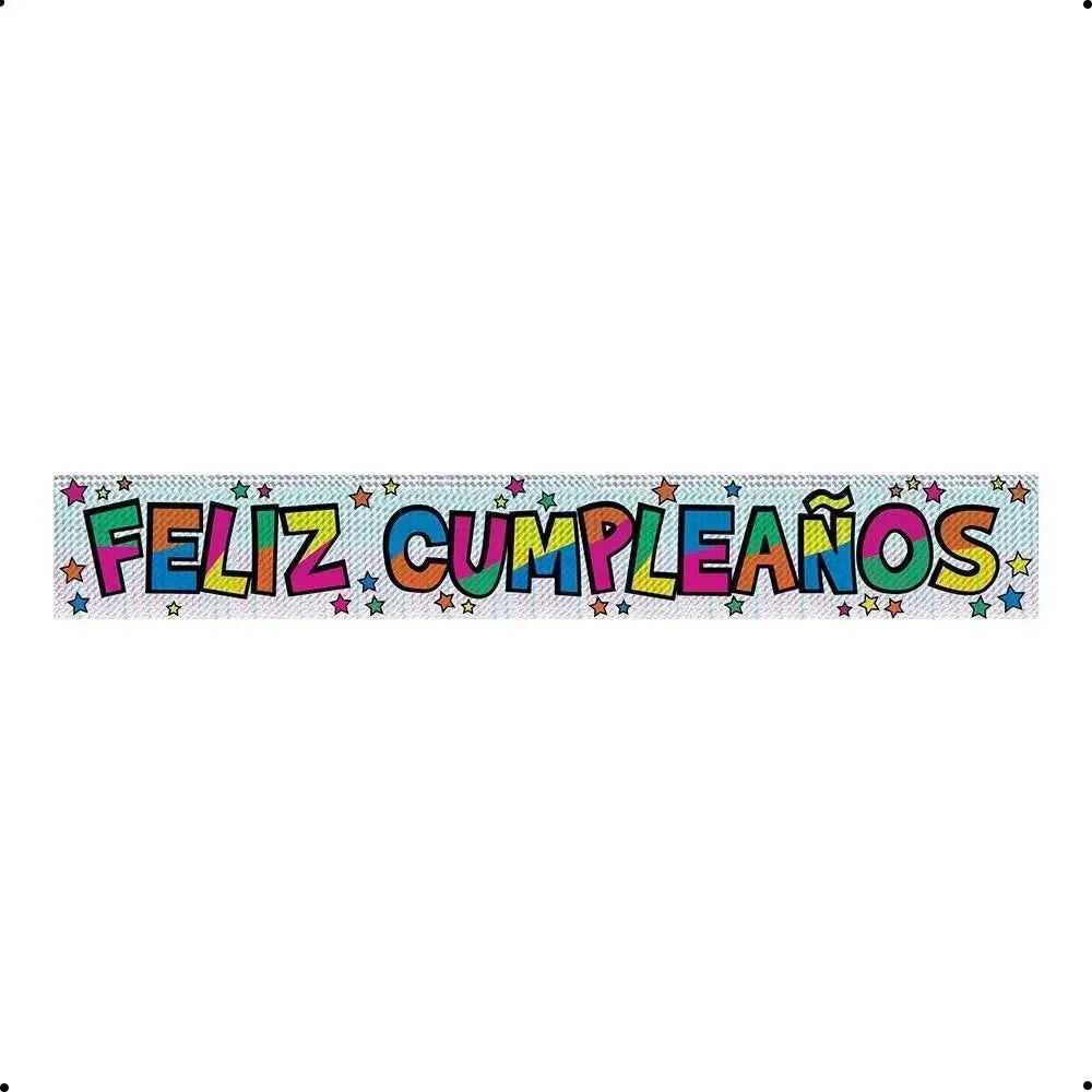 Pacote de pôsteres holográficos de feliz aniversário X 2