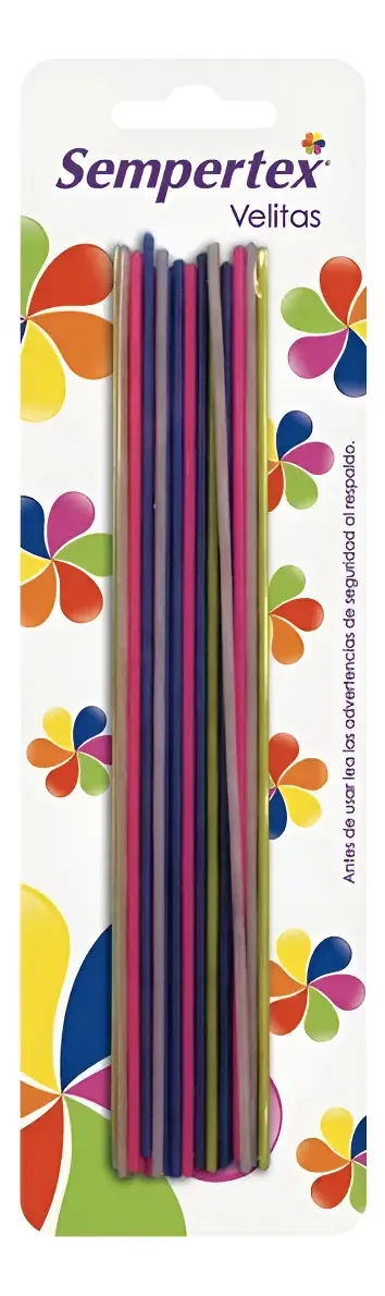 Pacote de velas Sparkling Candle X 18
