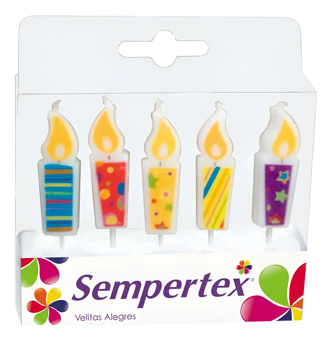 Pacote de velas Cheerful Figure X 5