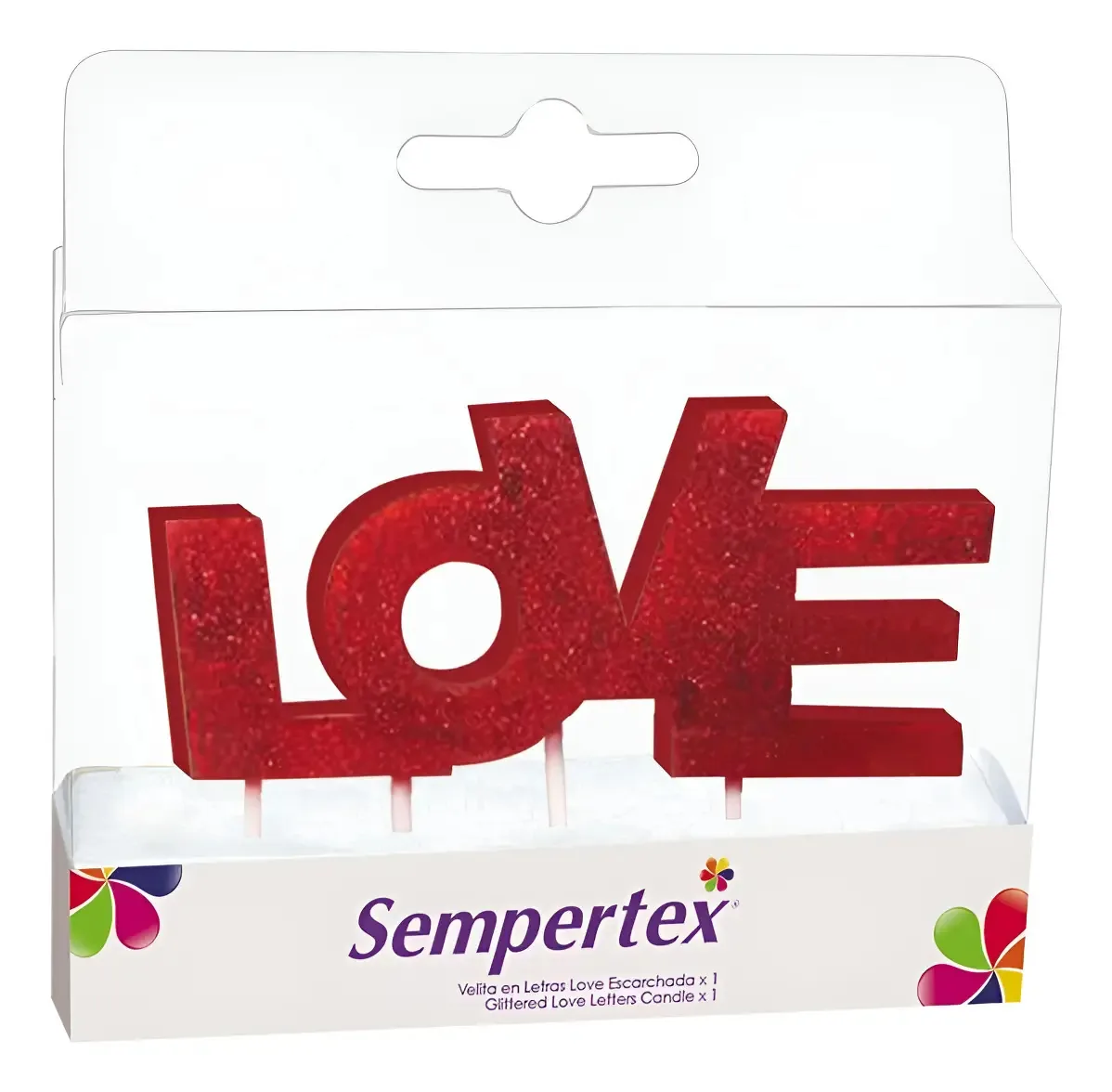 Pacote de velas Frosted Love Letters X 1