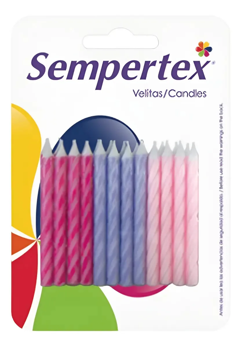 Pacote de velas espirais femininas X 24
