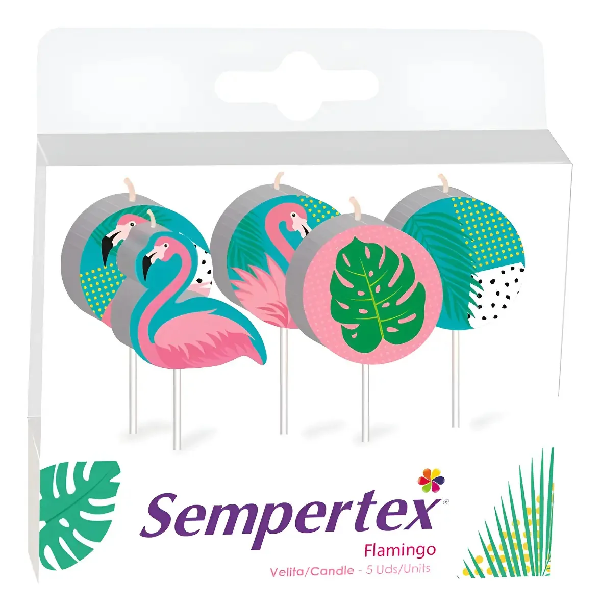 Pacote de velas Flamingo Figure X 5