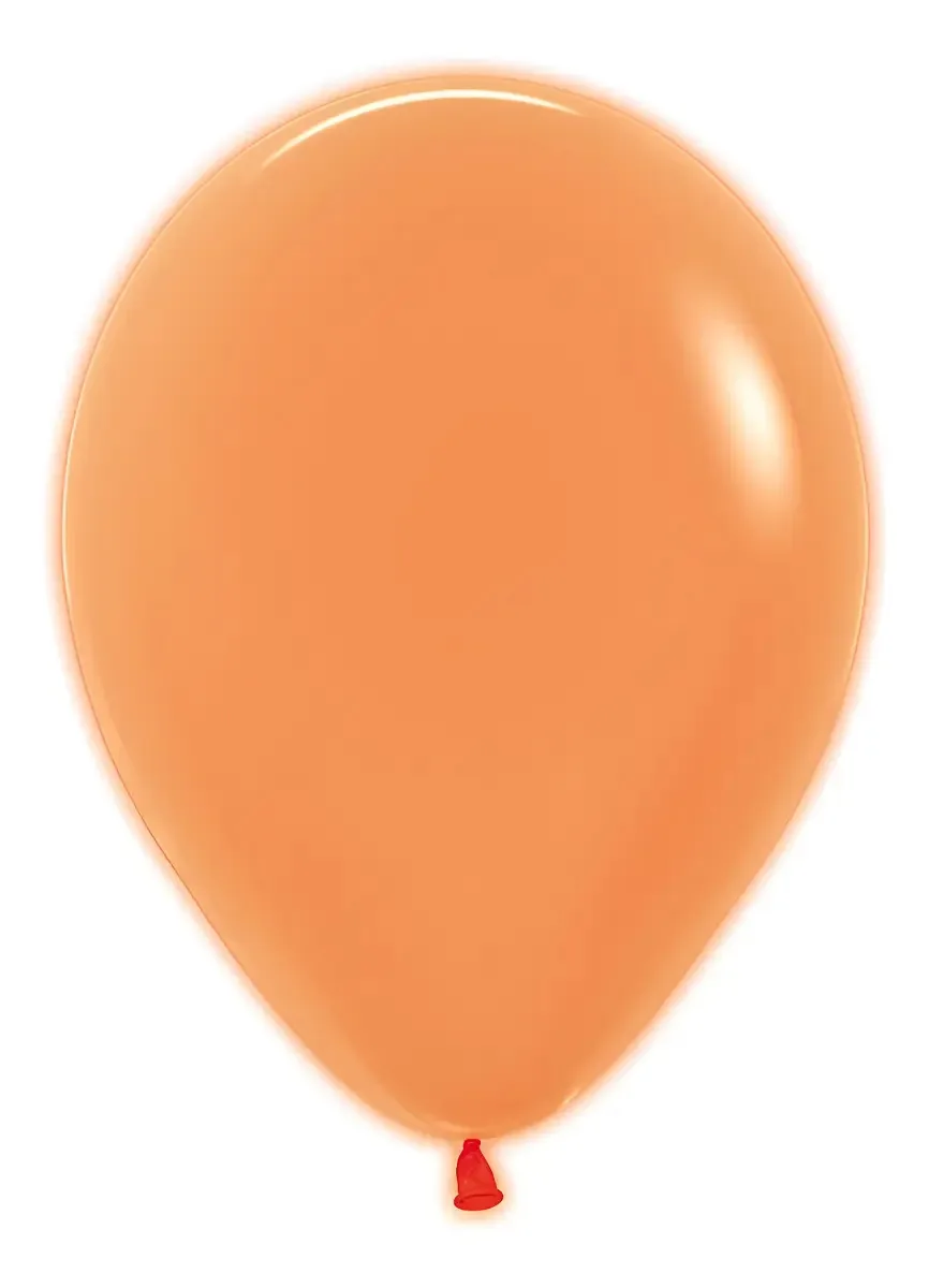 Globos Sempertex R5 X50 Color Laranja Neón Redondo