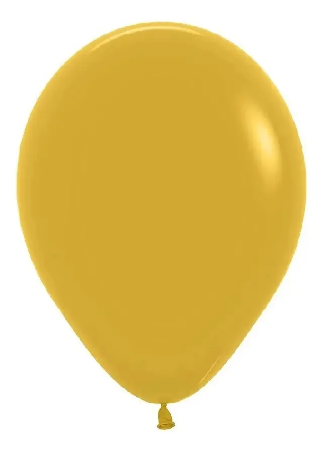Balões redondos de moda Sempertex R12 X12 Amarelo Mostarda