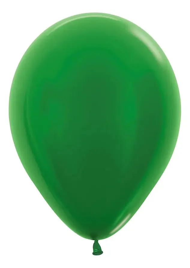 Globos Sempertex R9 X50 Cor Verde Metal Redondo