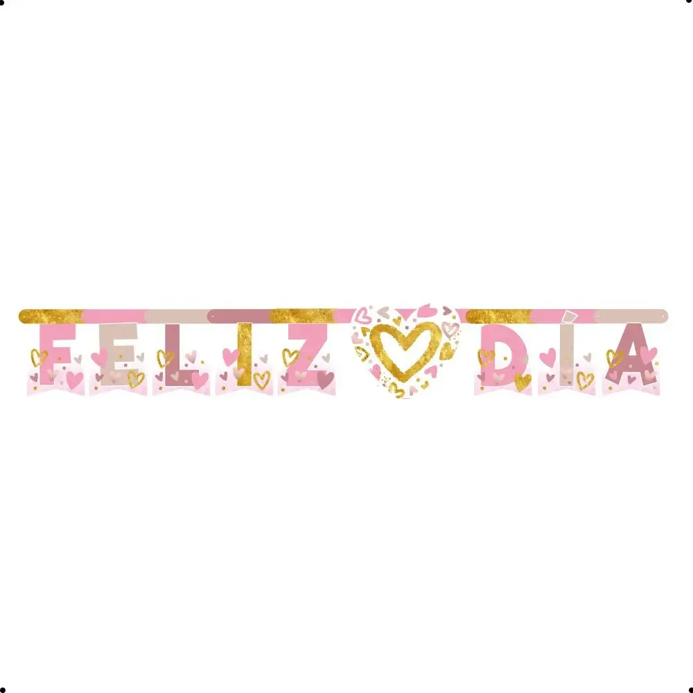 Pacote de pôsteres com letras metálicas Glittering Heart X 1