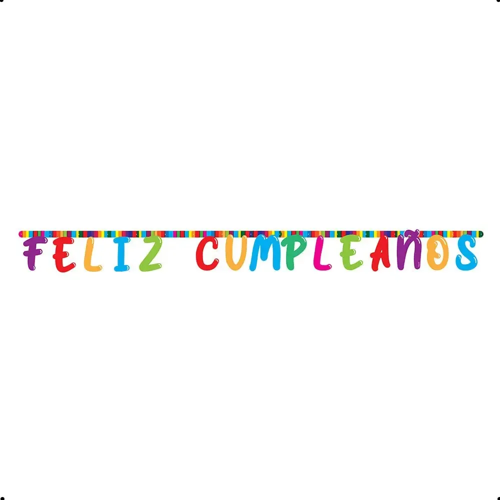 Pacote de pôsteres com letras de feliz aniversário e feriado X 1