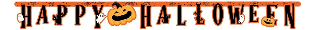 Pacote de pôsteres de Happy Halloween Ghostly Letters X 1