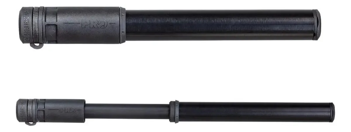 Infladores manuais de ciclismo com mangueira compacta Pro Mini Pump, cor preta