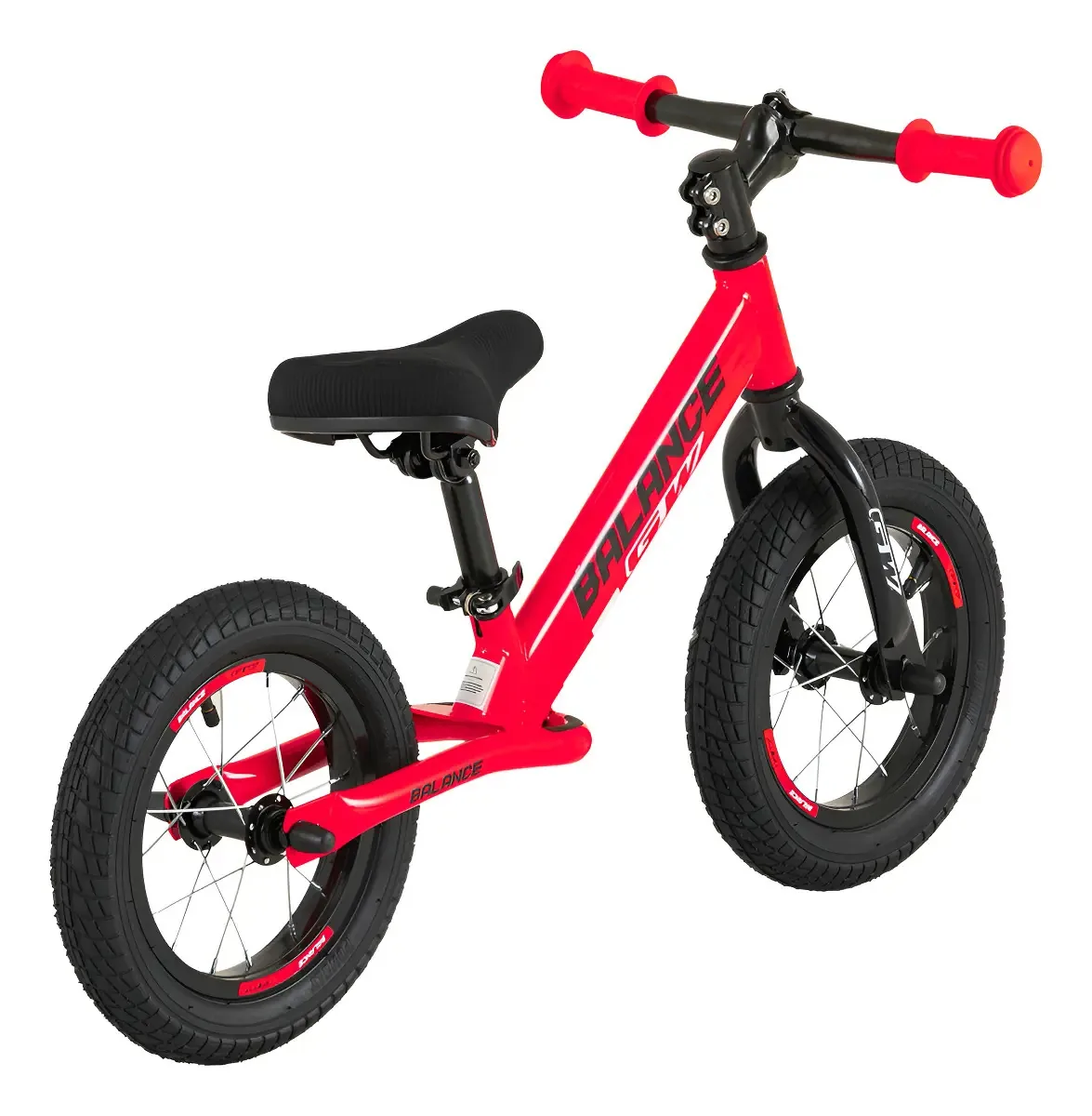 Bicicleta Balance Start Impulse sem pedais, cor de alumínio, rosa, magenta