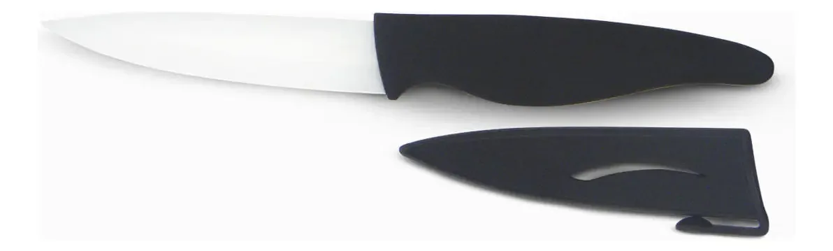 Faca de descascar de cerâmica branca Ambiente Gourmet