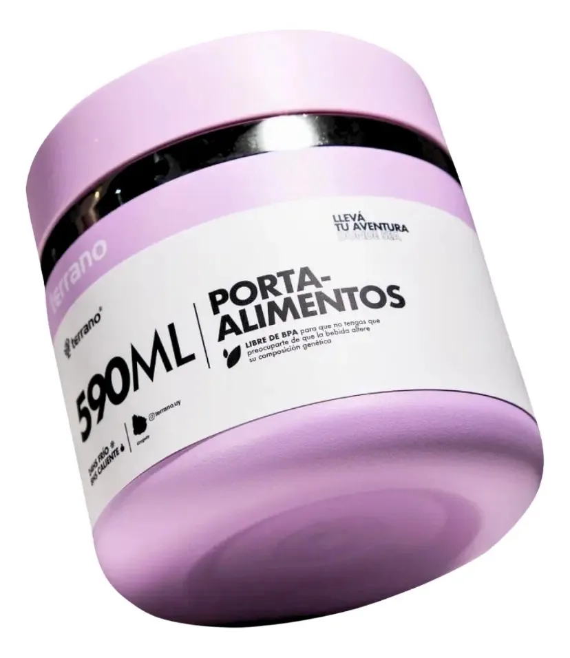 Recipiente para alimentos Terrano 590ml cor roxa