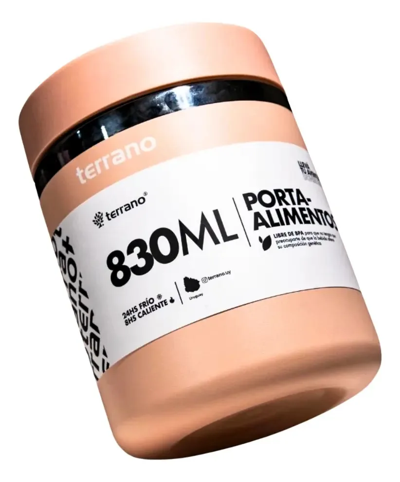 Recipiente de comida Terrano 830ml rosa