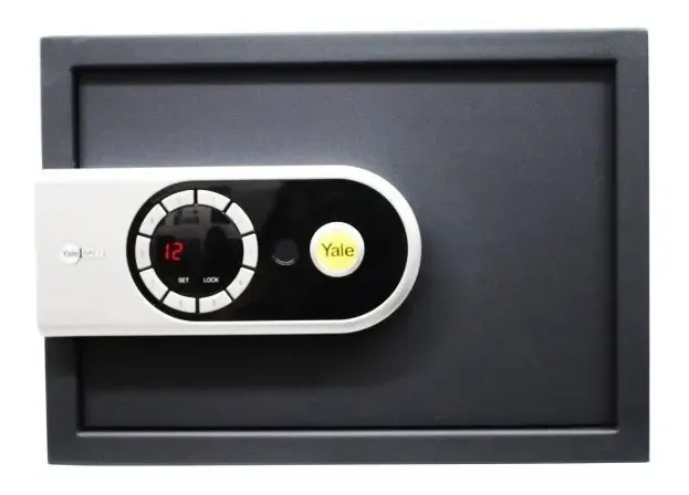 Cofre eletrônico Yale Safe para laptop cinza escuro
