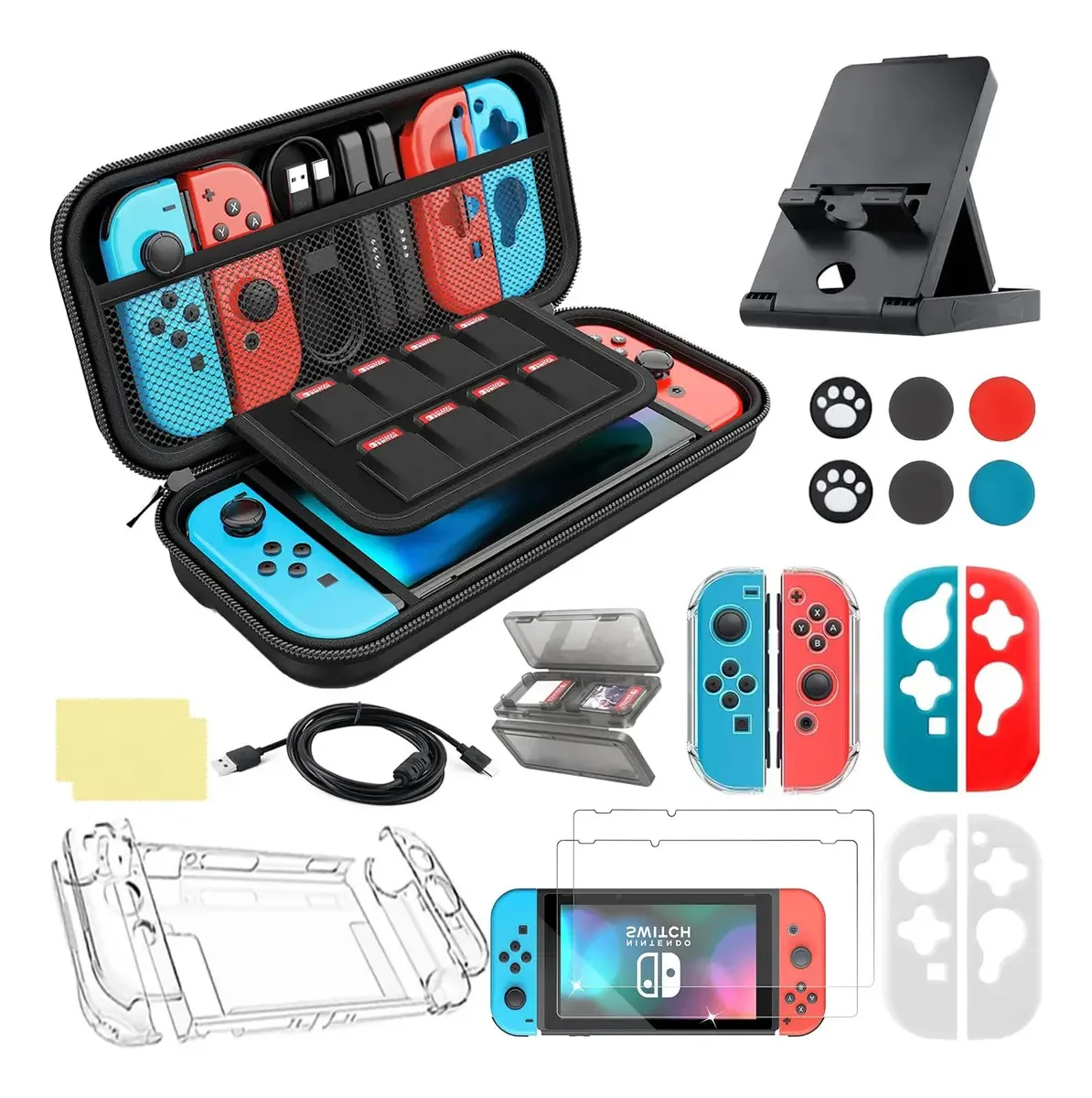 Capas e Acessórios Para Nintendo Switch Estojo 25 Em 1
