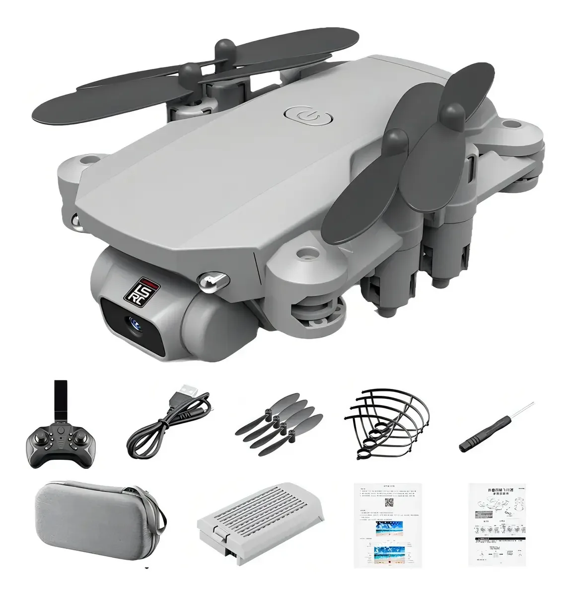 Mini-helicópteros baratos, drones com câmera para crianças, cor branca