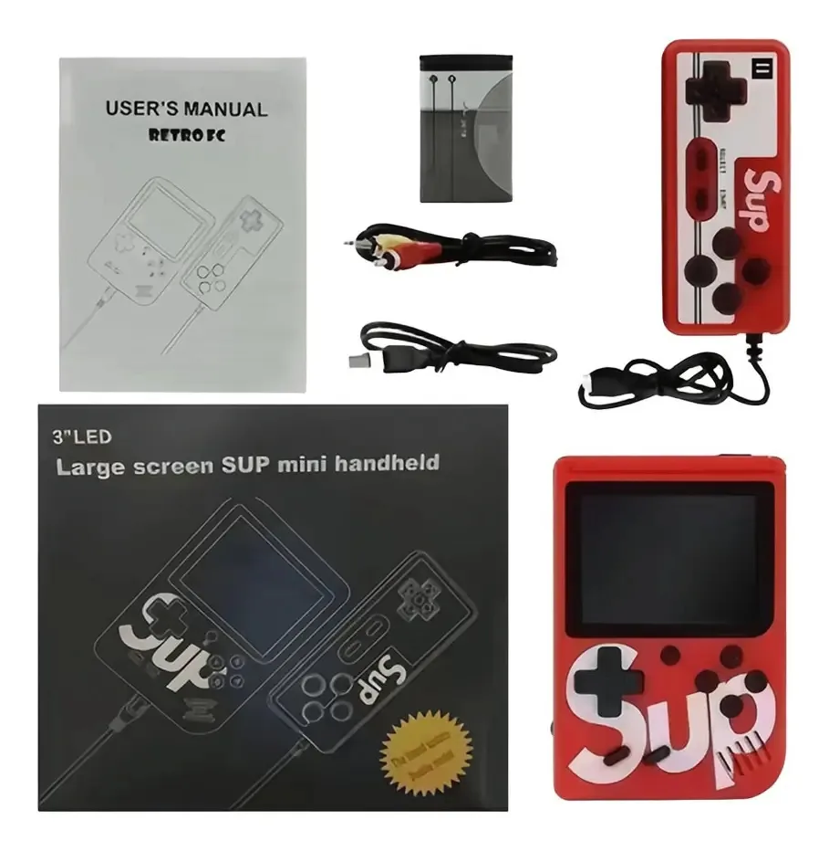 Mini console de jogos de TV clássico e portátil retrô