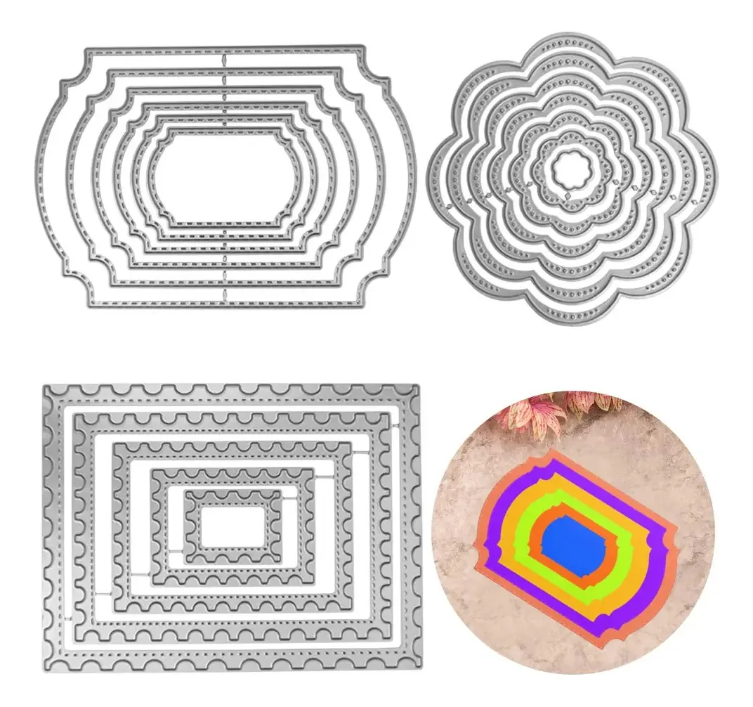 Matrizes de corte de metal para artesanato e cartões
