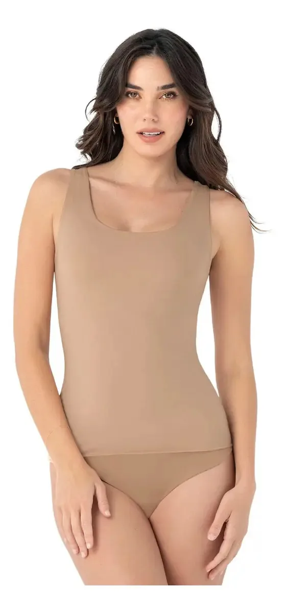 Camiseta Fajas 015815 Bege Bege S