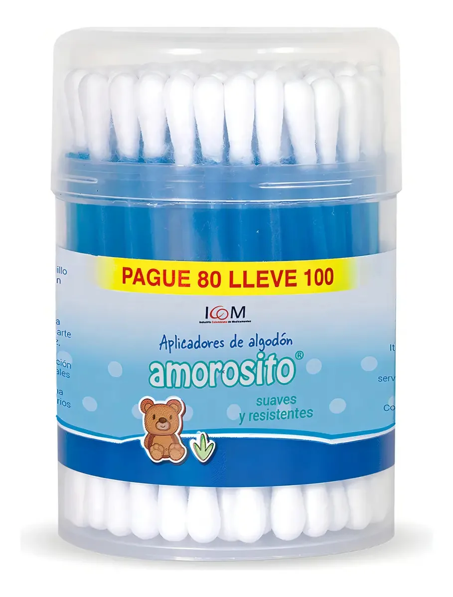 Amorosito Cotonetes 100 Unidades