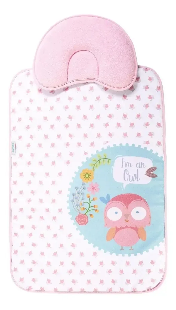 Trocador de bebê Camino Pink com travesseiro removível