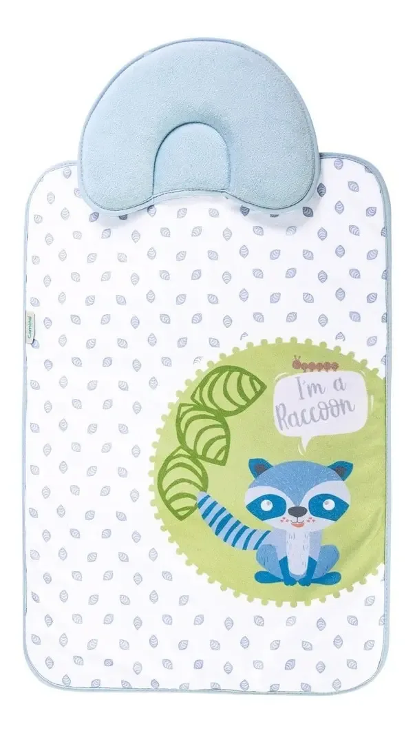 Trocador de bebê Camino Blue com travesseiro removível