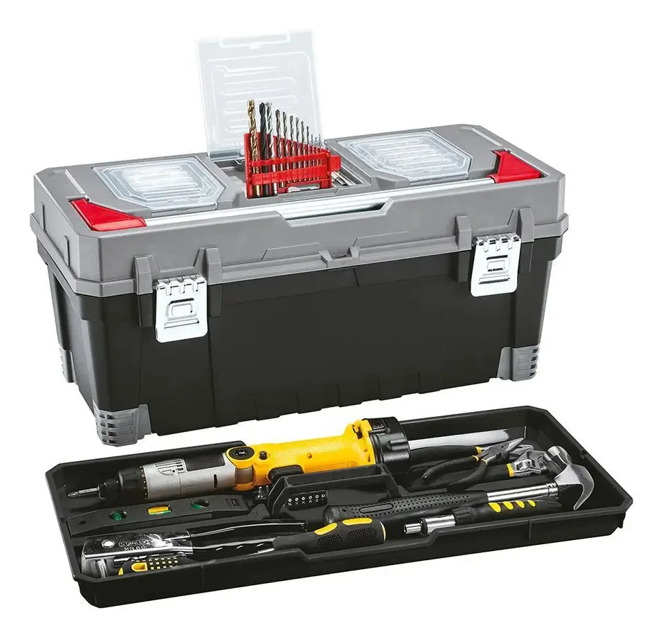 Caixa De Ferramentas 25 Profissional 50l Preta Rimax