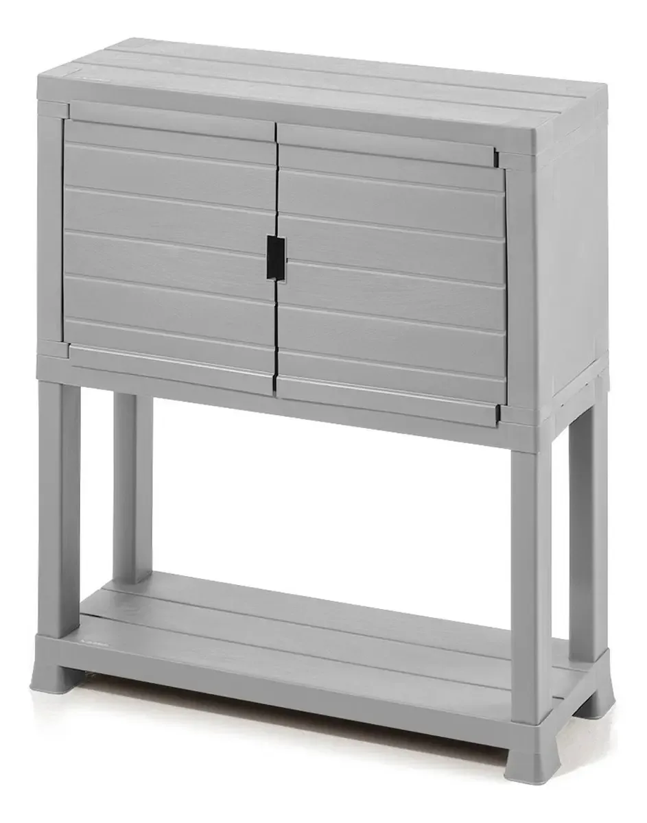 Mobiliário organizador de 3 camadas Rimax Inspiration, cor cinza