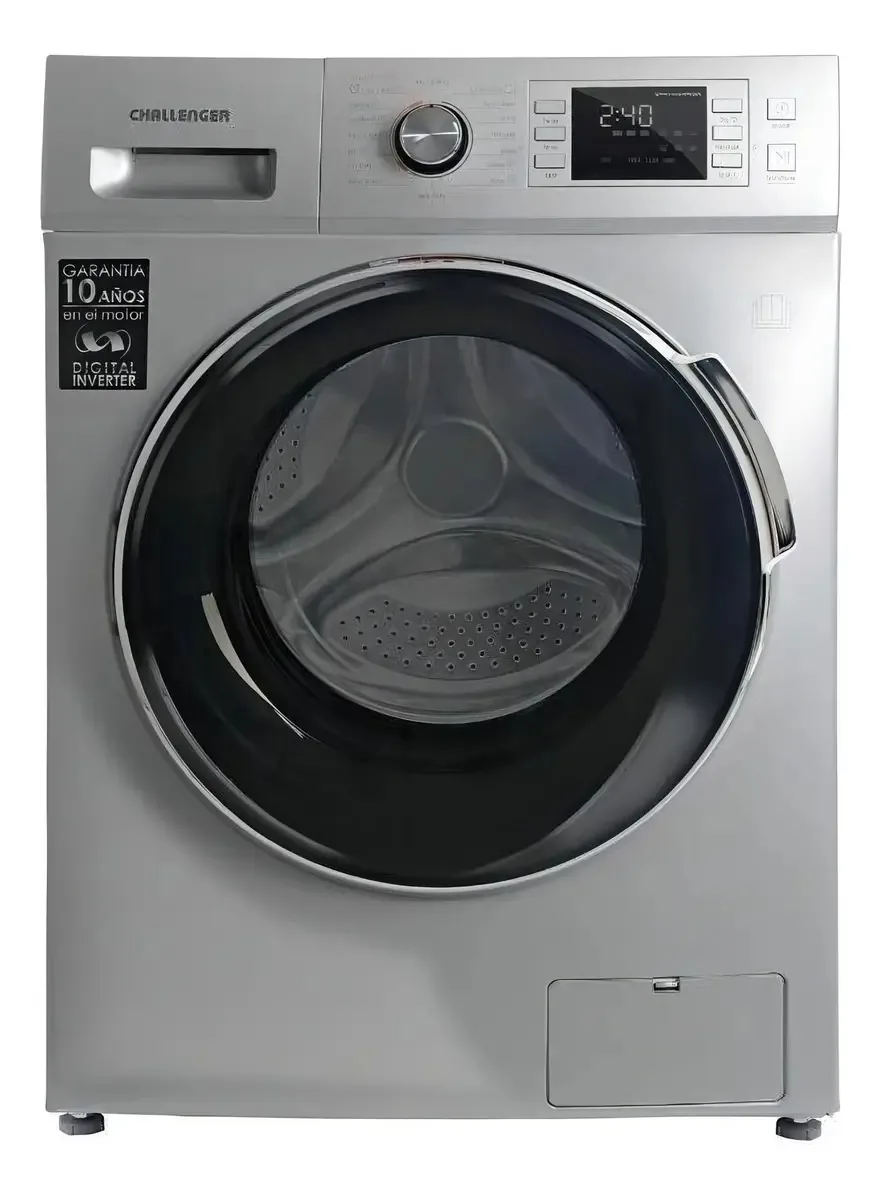 Máquina de lavar e secar roupa automática Challenger CW 8012 inversor prata 12 kg