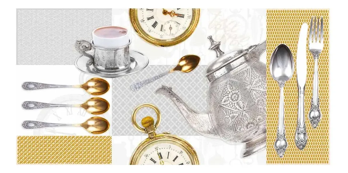 Base Decorada Corona Tea Time Multicolor 30x60