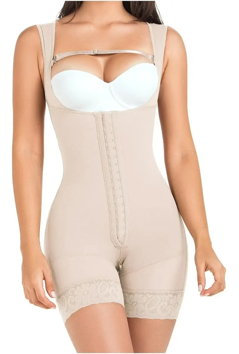 Cintas pós-cirúrgicas colombianas Mariae Fq105 Estágio 2, cor: bege, tamanho G