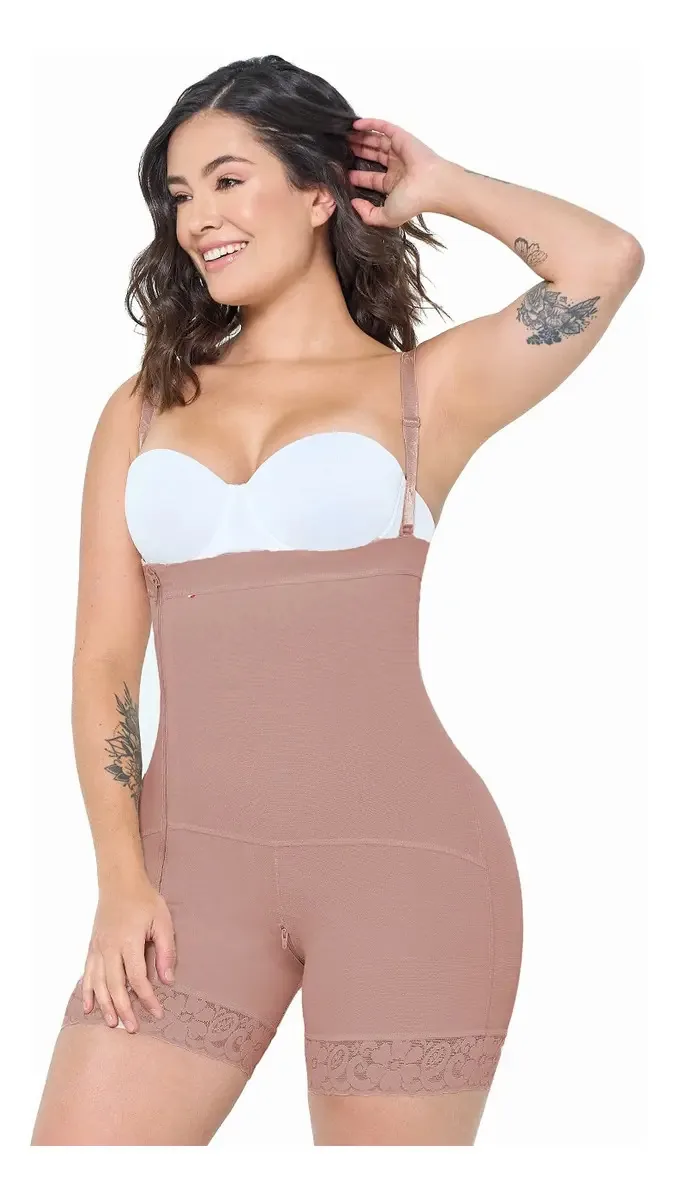 Cintas colombianas Mariae 9143, redutor de cintura alta, cor marrom, tamanho 3xl