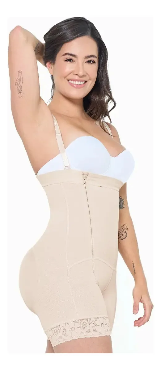 Cintas colombianas Mariae 9143, redutor de cintura alta, cor: bege, tamanho Xs
