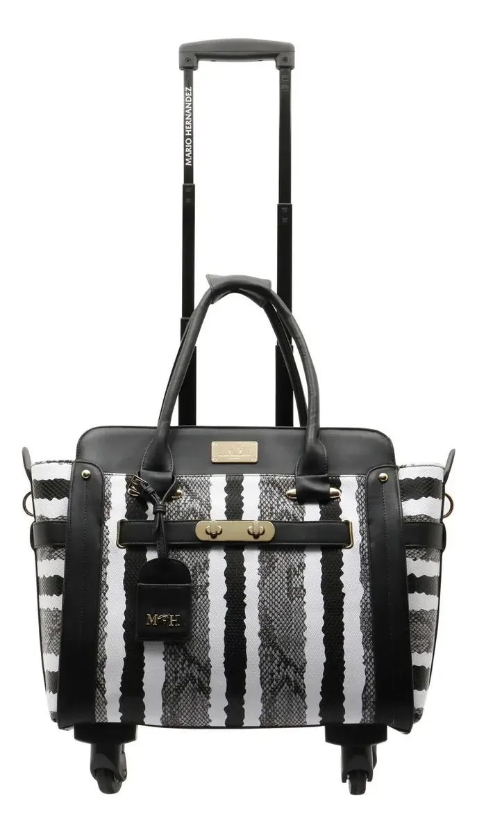 Bolsa de Viagem Stripes Preto Executive Mario Hernández