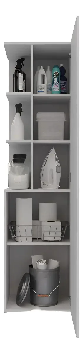 Cor auxiliar de cozinha Kim: branco e branco