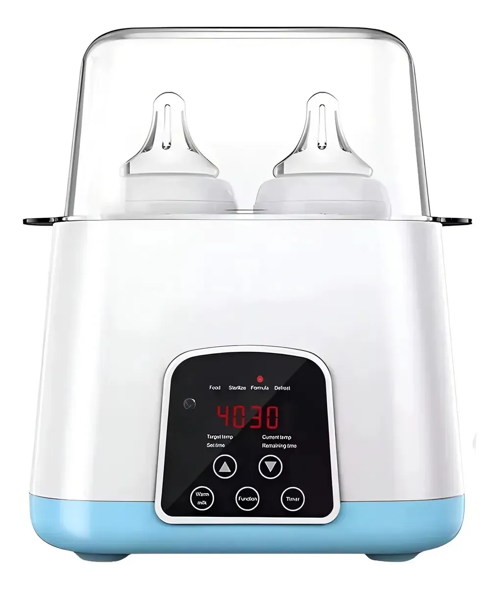 Esterilizador de tela LCD 6 em 1 de 52 bits e aquecedor de mamadeiras