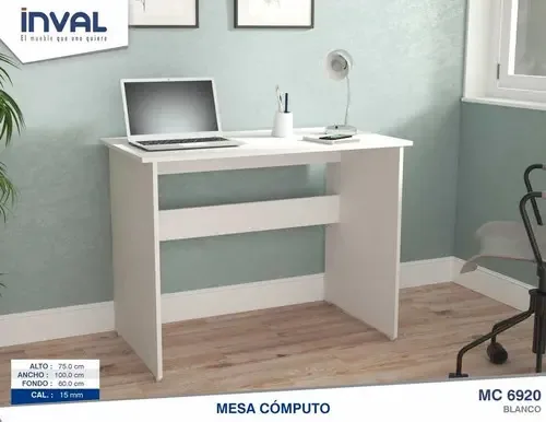 Mesa de computador branca Mc6920