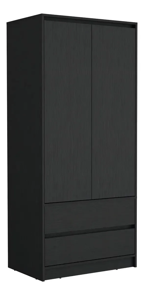 Armário 2 Portas 2 Cajones Austin 180x80 Rta Color Wengue