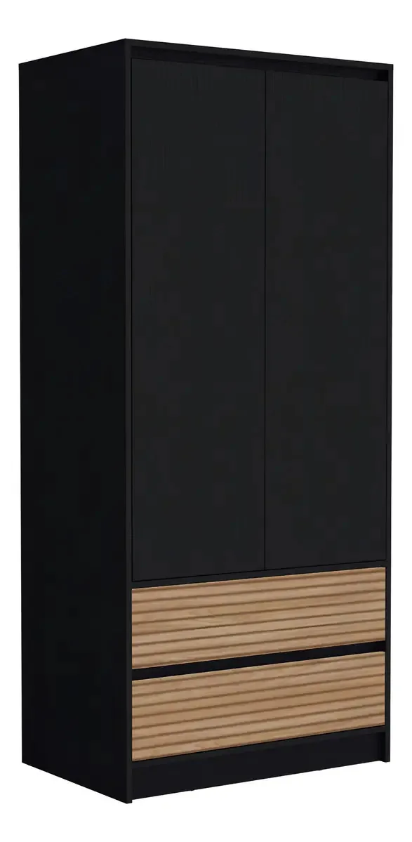 Armário 2 Portas 2 Cajones Austin 180x80 Rta Wengue Lenno