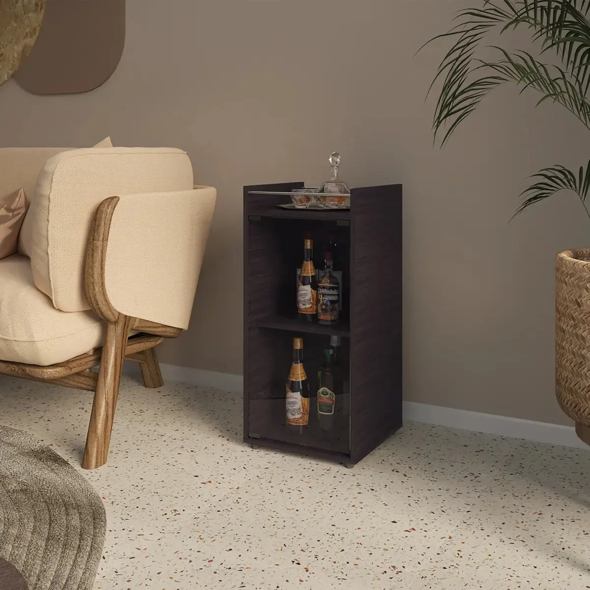 Móveis de frigobar Theba 81x38x37 Rta Wenge